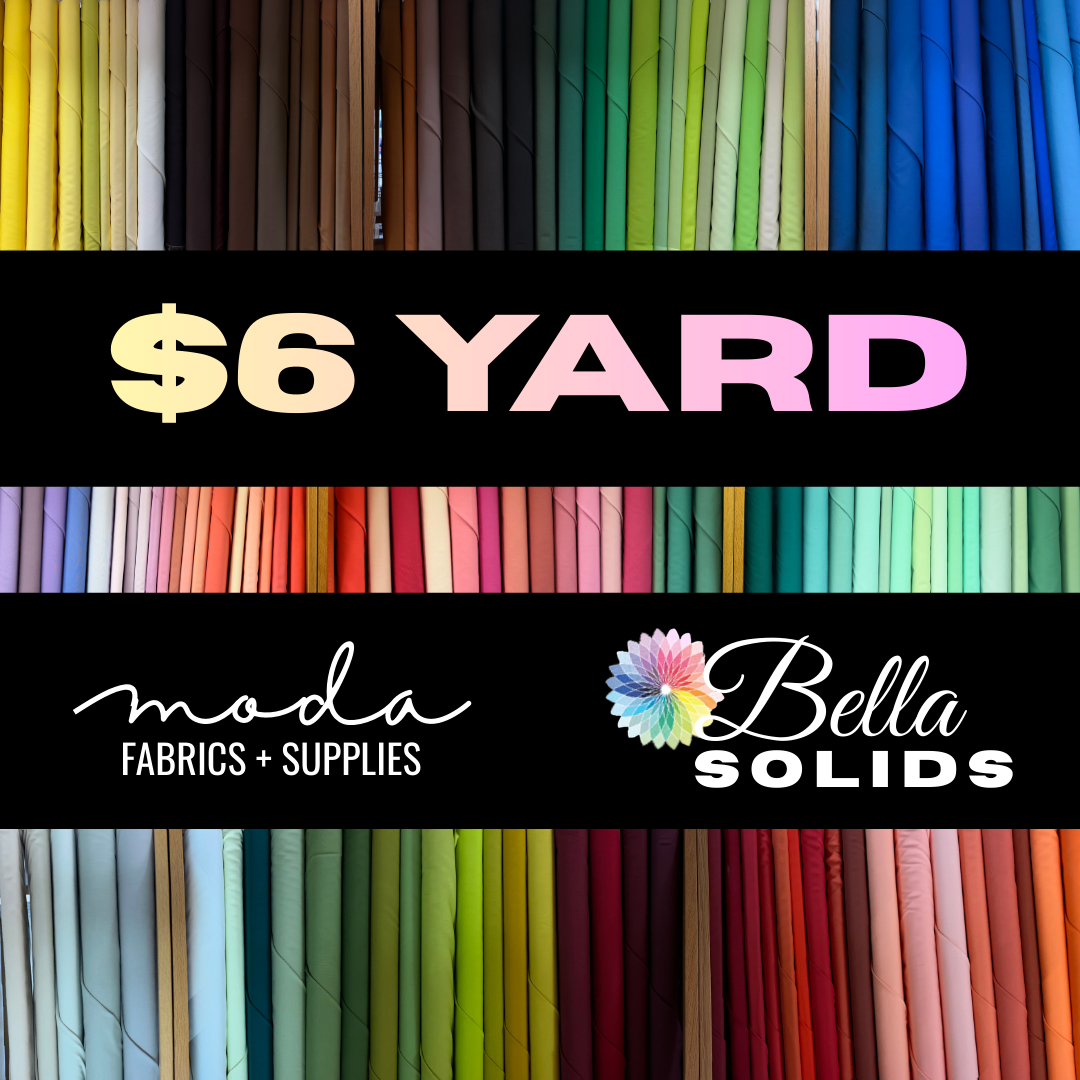 $6 yard Moda Bella Solids