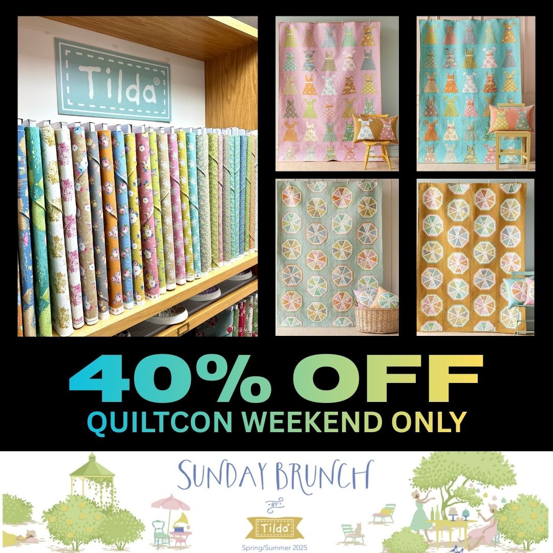 40% off tilda sunday brunch quilting cotton fabric and kits