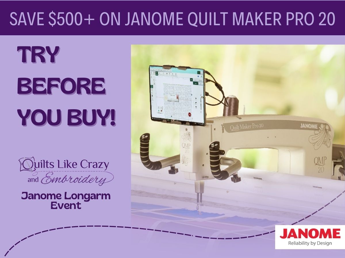 Janome Longarm Quilting Workshop at Quilts Like Crazy Janome Longarm Quilting Workshop at Quilts Like Crazy